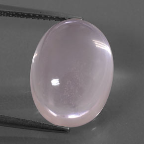 Cuarzo rosa rosa natural de 12,86 ct, corte óvalo, transparente
