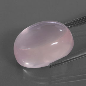 Cuarzo rosa rosa natural de 12,72 ct, corte óvalo, transparente