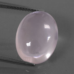 Cuarzo rosa rosa natural de 10,77 ct, corte óvalo, transparente