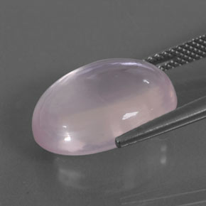 Cuarzo rosa rosa natural de 10,77 ct, corte óvalo, transparente