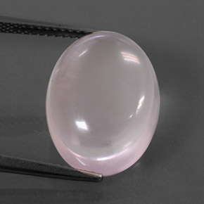 Cuarzo rosa rosa natural de 10,39 ct, corte óvalo, transparente