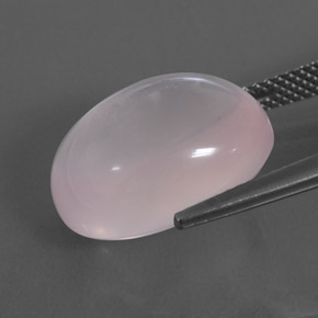 Cuarzo rosa rosa natural de 12,42 ct, transparente, transparente / translúcido