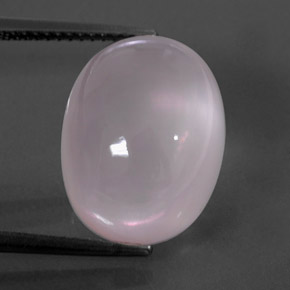Cuarzo rosa rosa natural de 13,60 ct, transparente, transparente / translúcido