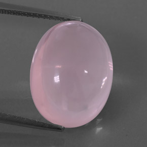 Cuarzo rosa rosa natural de 12,62 ct, transparente, transparente / translúcido