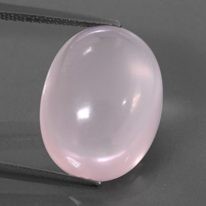 Cuarzo rosa rosa natural de 12,20 ct, transparente, transparente / translúcido