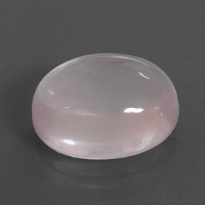 Cuarzo Rosa Rosado muy claro natural de 12.08 ct, Corte Óvalo, Transparente