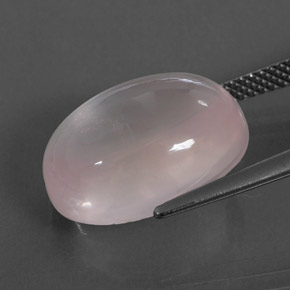 Cuarzo rosa rosa natural de 11,47 ct, corte óvalo, transparente