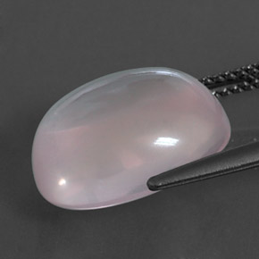 Cuarzo rosa rosa natural de 8,63 ct, corte óvalo, transparente