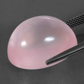 Cuarzo Rosa Rosado rosa medio natural de 28.84 ct, Transparente, Transparente / Translúcido