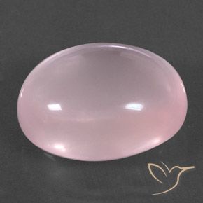 Cuarzo rosa Rosa rosado natural de 22.92 ct, Ovalada, Transparente