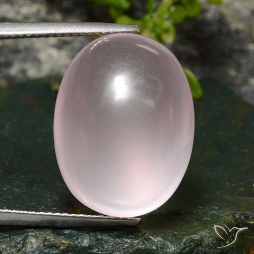 26.89ct Natural Rosado claro Cuarzo rosa, Ovalada, Transparente