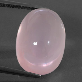 Cuarzo rosa rosa natural de 19,79 ct, transparente, transparente / translúcido
