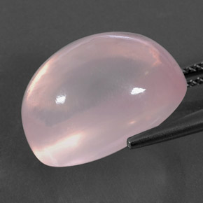 Cuarzo rosa rosa natural de 19,79 ct, transparente, transparente / translúcido
