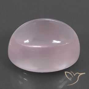 Cuarzo rosa Rosado Bubblegum natural de 20.28 ct, Ovalada, Transparente