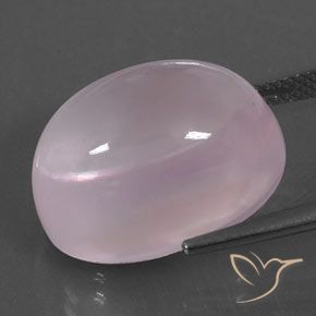 Cuarzo rosa Rosado Bubblegum natural de 20.28 ct, Ovalada, Transparente