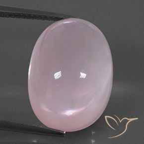 19.02ct Natural Light Pink  Cuarzo rosa, Ovalada, Transparente