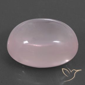 Cuarzo rosa Light Pink  natural de 24.14 ct, Ovalada, Transparente