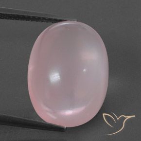 15.59ct Natural Rosado claro Cuarzo rosa, Ovalada, Transparente