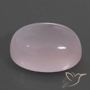 Cuarzo rosa Rosado claro natural de 17.36 ct, Ovalada, Transparente / Translúcido