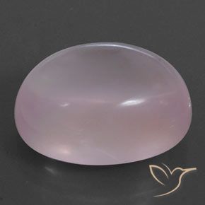 Cuarzo rosa Light Pink  natural de 24.88 ct, Ovalada, Transparente