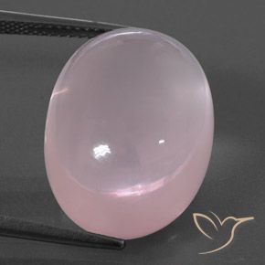 24.85ct Natural Light Pink  Cuarzo rosa, Ovalada, Transparente