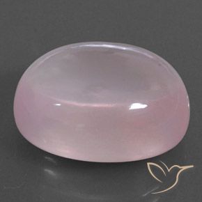 Cuarzo rosa Light Pink  natural de 24.85 ct, Ovalada, Transparente
