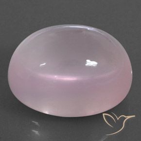Cuarzo rosa Rosa rosado natural de 28.99 ct, Ovalada, Transparente