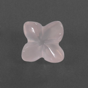 Cuarzo rosa rosa natural de 3,83 ct, transparente, transparente / translúcido