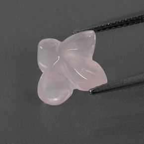 Cuarzo rosa rosa natural de 3,83 ct, transparente, transparente / translúcido