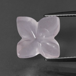 Cuarzo rosa rosa natural de 5,00 ct, transparente, transparente / translúcido