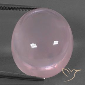 25.47ct Natural Rosado rosa medio Cuarzo rosa, Ovalada, Transparente
