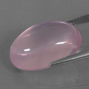 Cuarzo rosa rosa natural de 19,69 ct, corte óvalo, transparente