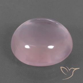 Cuarzo rosa Rosa rosado natural de 19.27 ct, Ovalada, Transparente