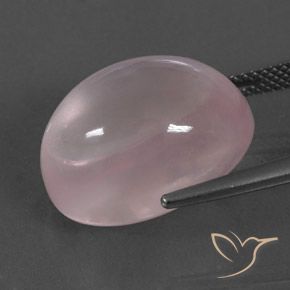 Cuarzo rosa Rosado coral natural de 19.58 ct, Ovalada, Transparente