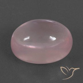 Cuarzo rosa Rosado coral natural de 18.91 ct, Ovalada, Transparente