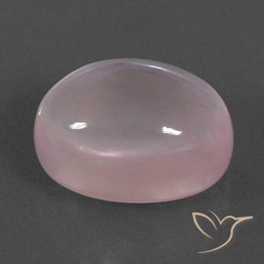 Cuarzo rosa Rosado coral natural de 18.98 ct, Ovalada, Transparente