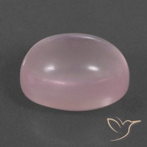 Cuarzo rosa Rosado coral natural de 19.98 ct, Ovalada, Transparente