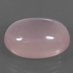 Cuarzo rosa rosa natural de 17,86 ct, corte óvalo, transparente