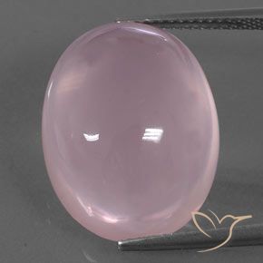 21.08ct Natural Rosado rosa medio Cuarzo rosa, Ovalada, Transparente