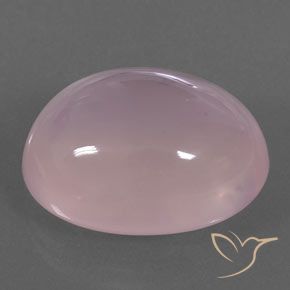 Cuarzo rosa Rosado rosa medio natural de 21.08 ct, Ovalada, Transparente