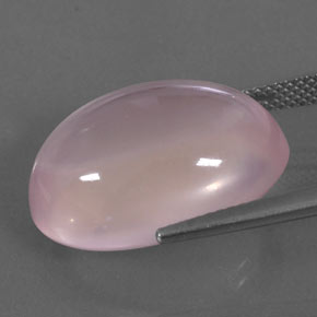 Cuarzo rosa rosa natural de 19,05 ct, corte óvalo, transparente