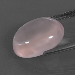 Cuarzo rosa rosa natural de 9,15 ct, corte óvalo, transparente