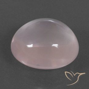 Cuarzo Rosa Rosado claro natural de 14.50 ct, Corte Óvalo, Transparente