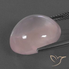 Cuarzo Rosa Rosado claro natural de 14.50 ct, Corte Óvalo, Transparente