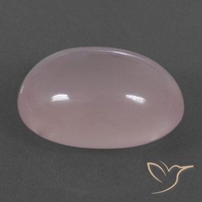 Cuarzo rosa Rosado claro natural de 15.52 ct, Ovalada, Transparente