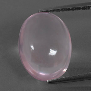 Cuarzo rosa rosa natural de 9,87 ct, corte óvalo, transparente