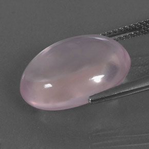 Cuarzo rosa rosa natural de 9,87 ct, corte óvalo, transparente