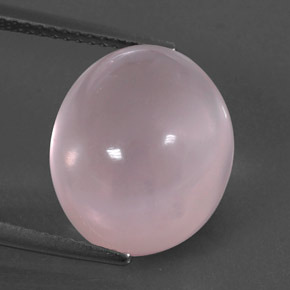 Cuarzo rosa rosa natural de 11,03 ct, corte óvalo, transparente