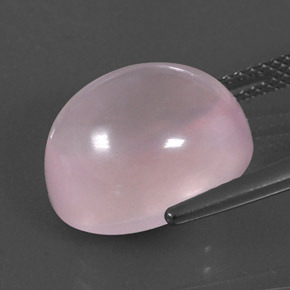 Cuarzo rosa rosa natural de 11,03 ct, corte óvalo, transparente