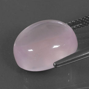 Cuarzo rosa rosa natural de 10,27 ct, corte óvalo, transparente